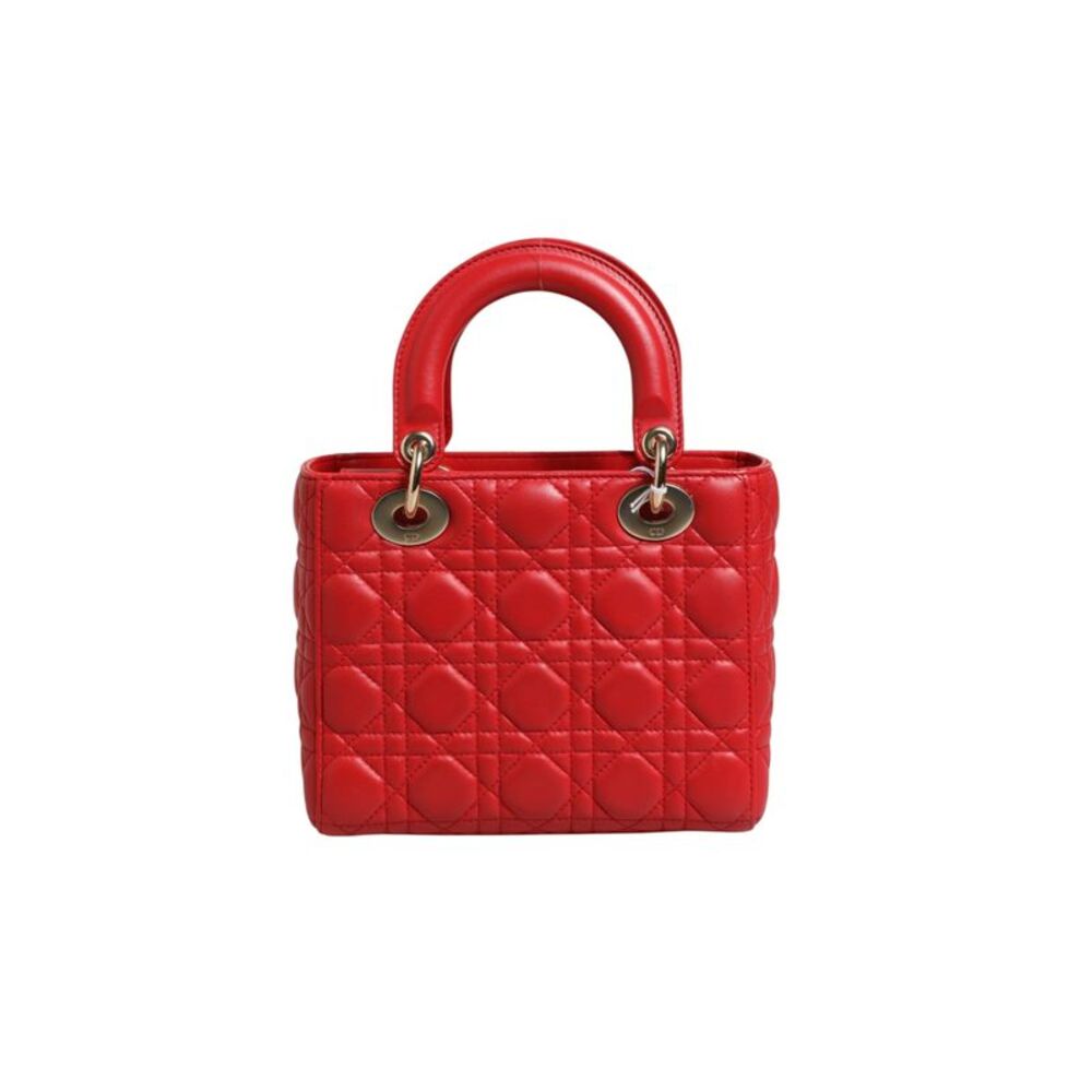 Christian Dior Lady Dior Cannage Leather Women's Handbag - Picture 4 of 6